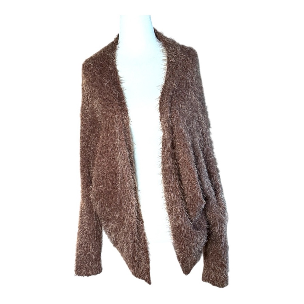 Love Tree Eyelash Brown Cardigan